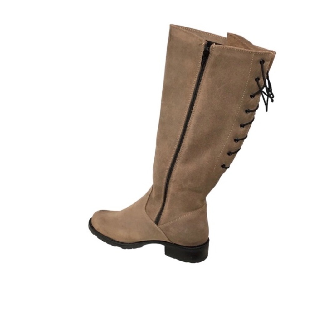 Martino Suede Stylish Tan Knee-High Boots 7